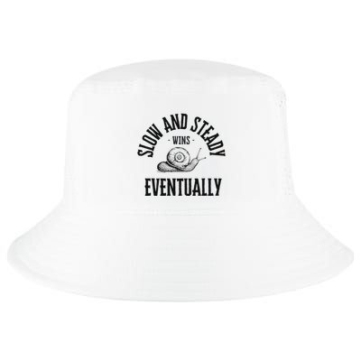 Slow And Steady Wins Eventually With A Snail Cool Cool Comfort Performance Bucket Hat