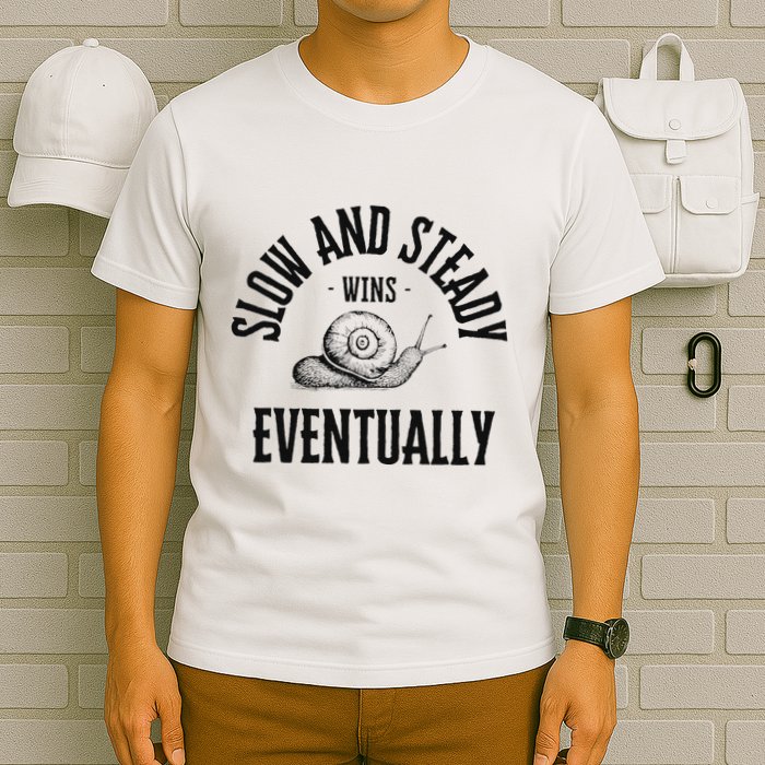 Slow And Steady Wins Eventually With A Snail Cool T-Shirt