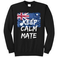 Souvenir Australia Slang Keep Calm Mate Flag Travel Sweatshirt