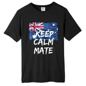 Souvenir Australia Slang Keep Calm Mate Flag Travel Tall Fusion ChromaSoft Performance T-Shirt