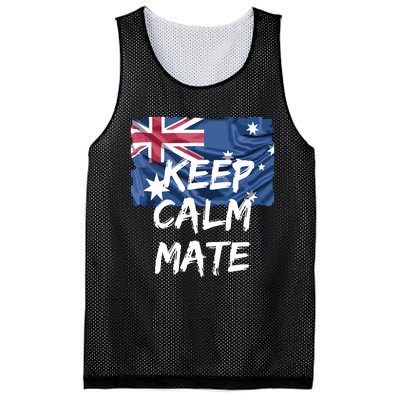 Souvenir Australia Slang Keep Calm Mate Flag Travel Mesh Reversible Basketball Jersey Tank