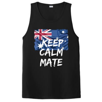 Souvenir Australia Slang Keep Calm Mate Flag Travel PosiCharge Competitor Tank