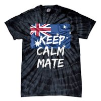 Souvenir Australia Slang Keep Calm Mate Flag Travel Tie-Dye T-Shirt