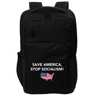 Save America Stop Socialism Impact Tech Backpack