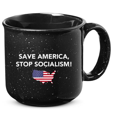 Save America Stop Socialism 15oz Campfire Ceramic Mug