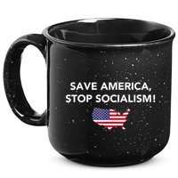 Save America Stop Socialism 15oz Campfire Ceramic Mug