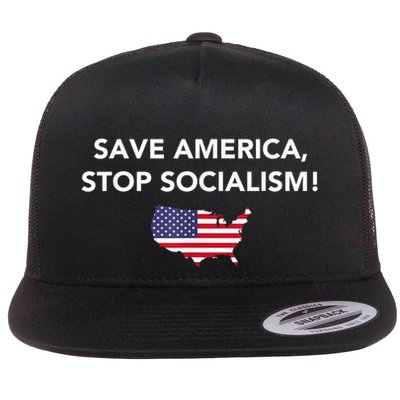 Save America Stop Socialism Flatbill Hat