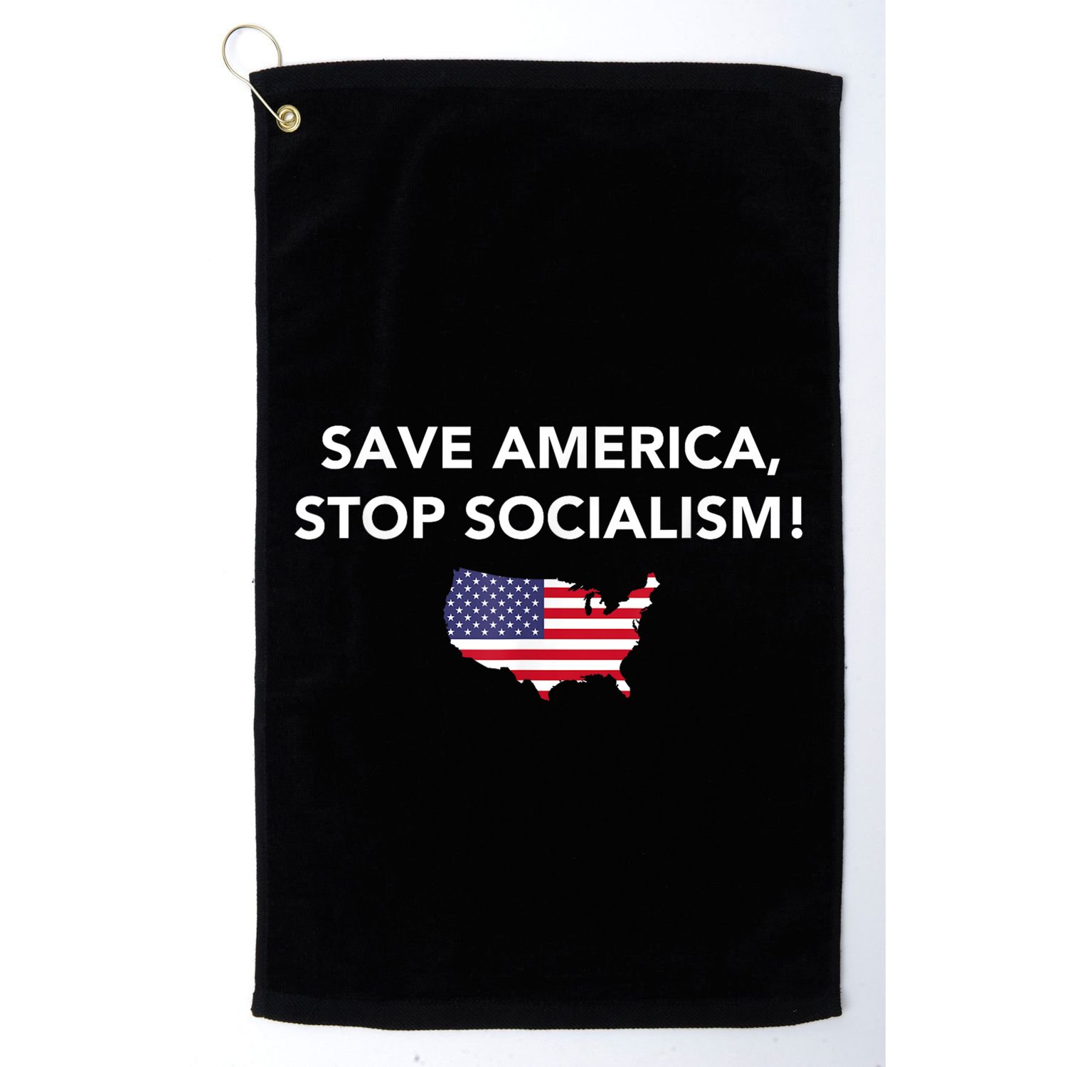 Save America Stop Socialism Golf Towel