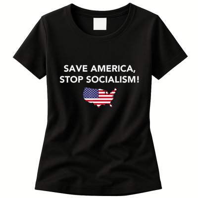 Save America Stop Socialism Womens T-Shirt