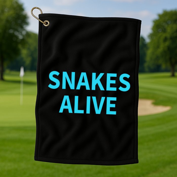 Snakes Alive Golf Towel
