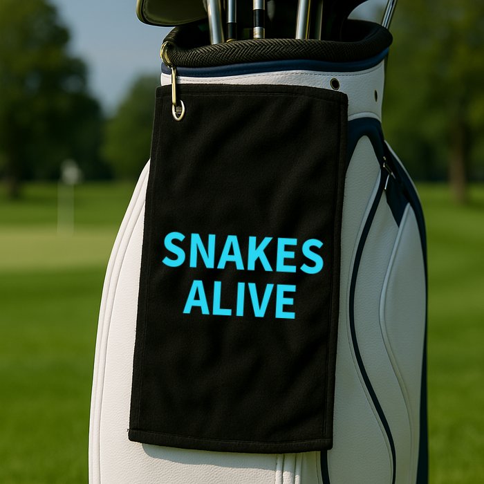 Snakes Alive Golf Towel