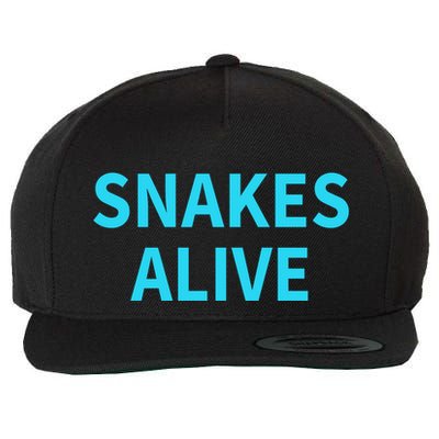 Snakes Alive Wool Snapback Cap