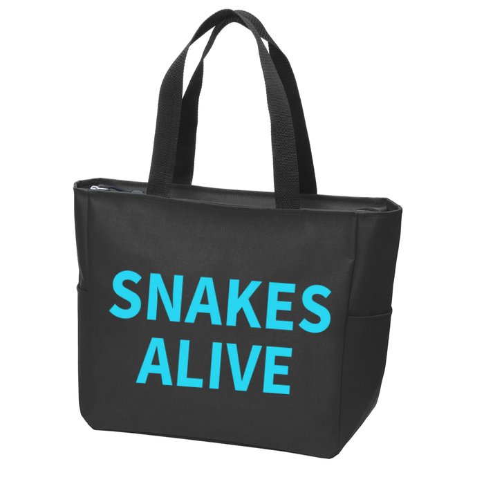 Snakes Alive Zip Tote Bag