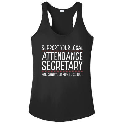 Support Attendance Secretary Ladies PosiCharge Competitor Racerback Tank