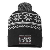 Support Attendance Secretary USA-Made Snowflake Beanie