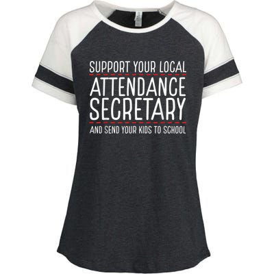 Support Attendance Secretary Enza Ladies Jersey Colorblock Tee