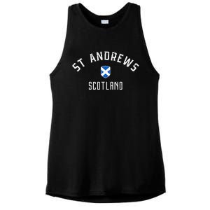 St Andrews Scotland Ladies PosiCharge Tri-Blend Wicking Tank