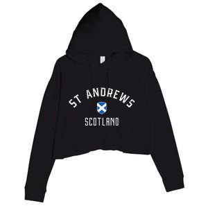 St Andrews Scotland Crop Fleece Hoodie