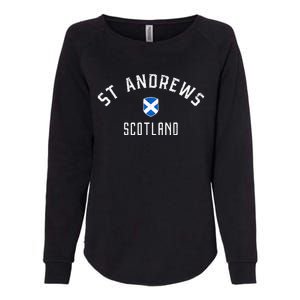 St Andrews Scotland Womens California Wash Sweatshirt