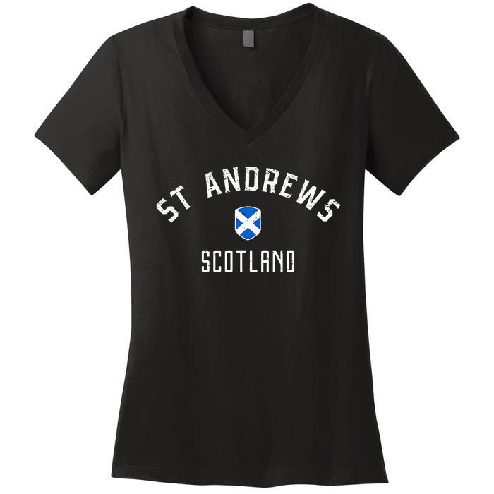 St Andrews Scotland Women's V-Neck T-Shirt