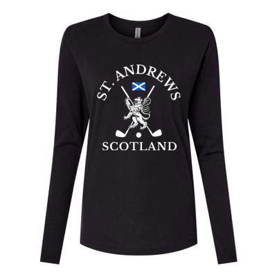 St. Andrews Scotland Golf Fan Womens Cotton Relaxed Long Sleeve T-Shirt