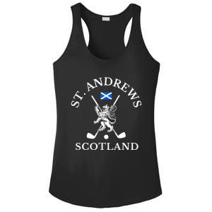 St. Andrews Scotland Golf Fan Ladies PosiCharge Competitor Racerback Tank