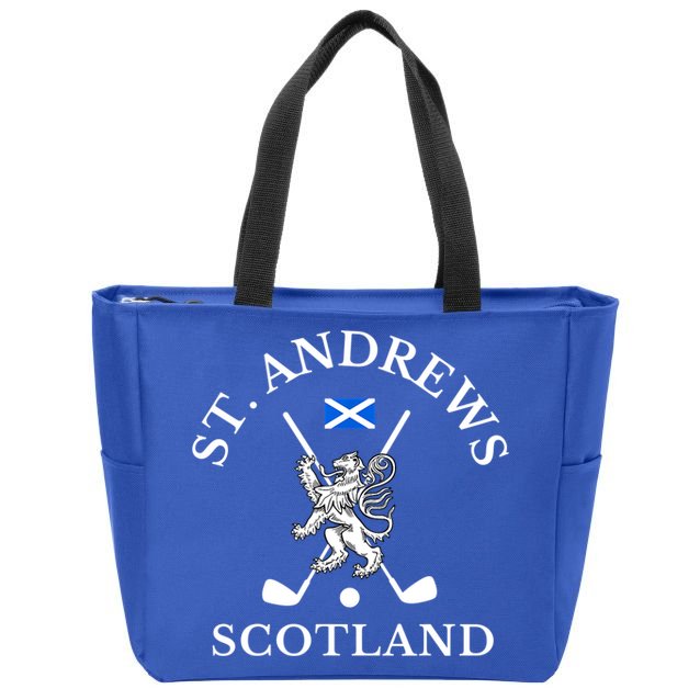 St. Andrews Scotland Zip Tote Bag