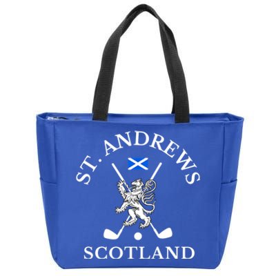 St. Andrews Scotland Golf Fan Zip Tote Bag