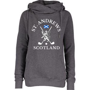 St. Andrews Scotland Golf Fan Womens Funnel Neck Pullover Hood