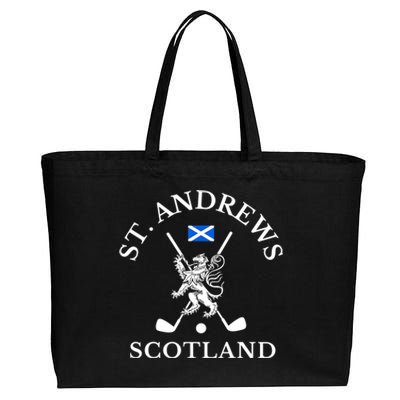 St. Andrews Scotland Golf Fan Cotton Canvas Jumbo Tote