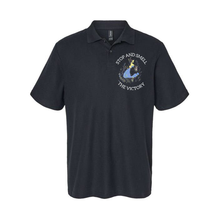 Stop And Smell The Victory Matching Team Softstyle Adult Sport Polo