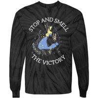 Stop And Smell The Victory Matching Team Tie-Dye Long Sleeve Shirt