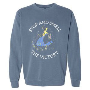 Stop And Smell The Victory Matching Team Garment-Dyed Sweatshirt