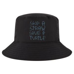 Skip A Straw Save A Turtle Design Plastic Free Ocean Gift Cool Comfort Performance Bucket Hat