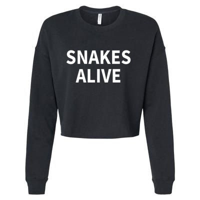 Snakes Alive Cropped Pullover Crew