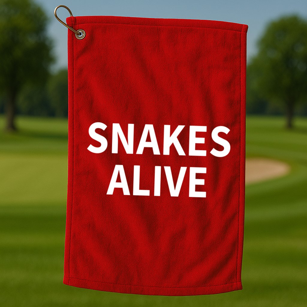 Snakes Alive Golf Towel