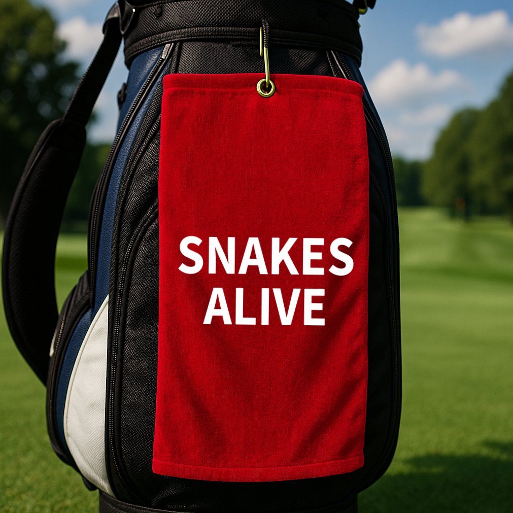 Snakes Alive Golf Towel