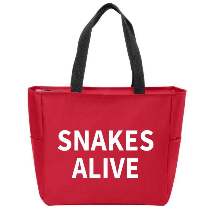 Snakes Alive Zip Tote Bag