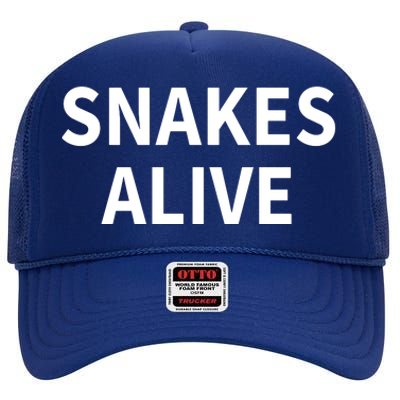 Snakes Alive High Crown Mesh Back Trucker Hat