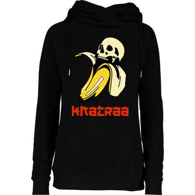 Skeletal Appeal Womens Funnel Neck Pullover Hood