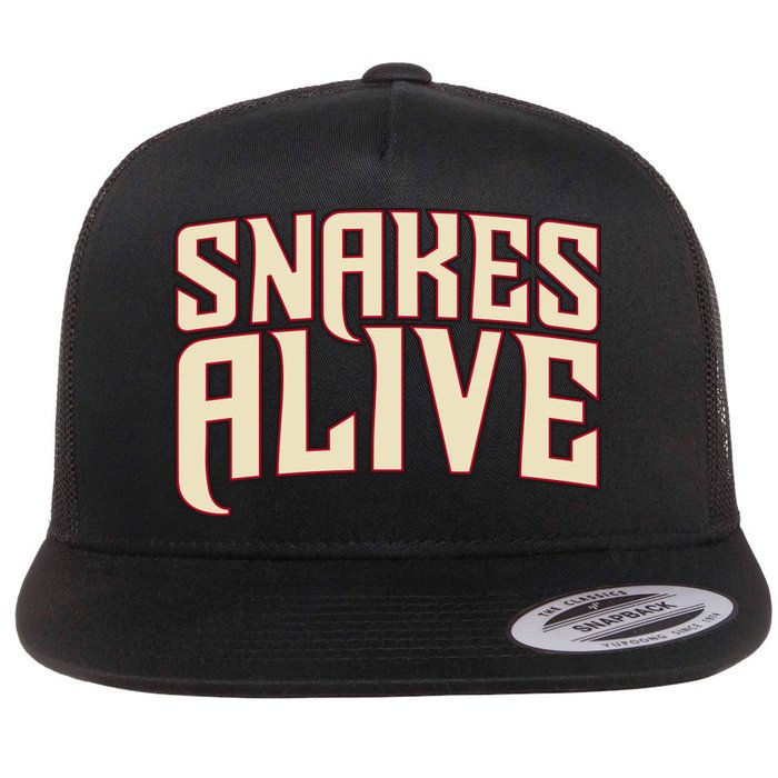 Snakes Alive Flat Bill Trucker Hat