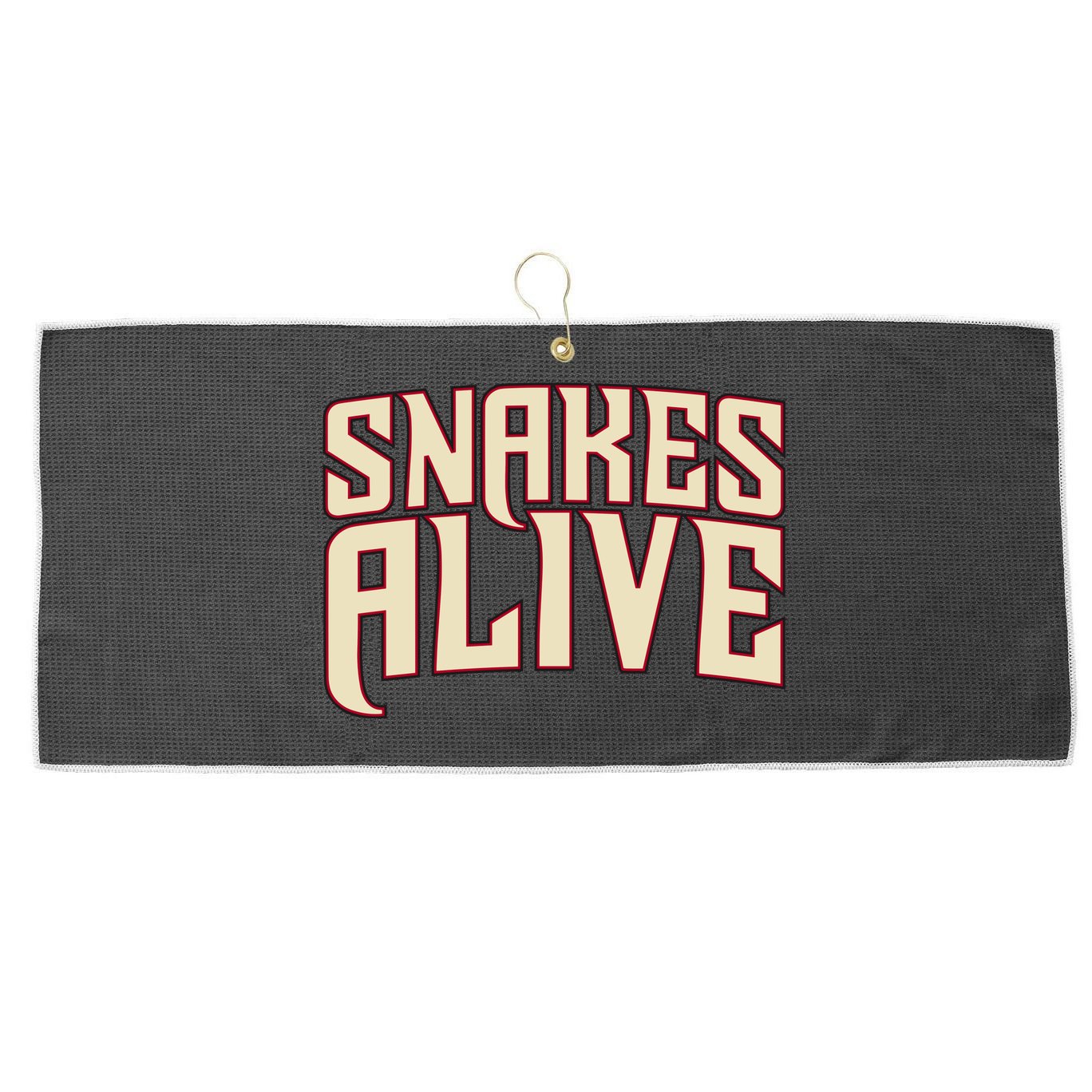 Snakes Alive Large Microfiber Waffle Golf Towel