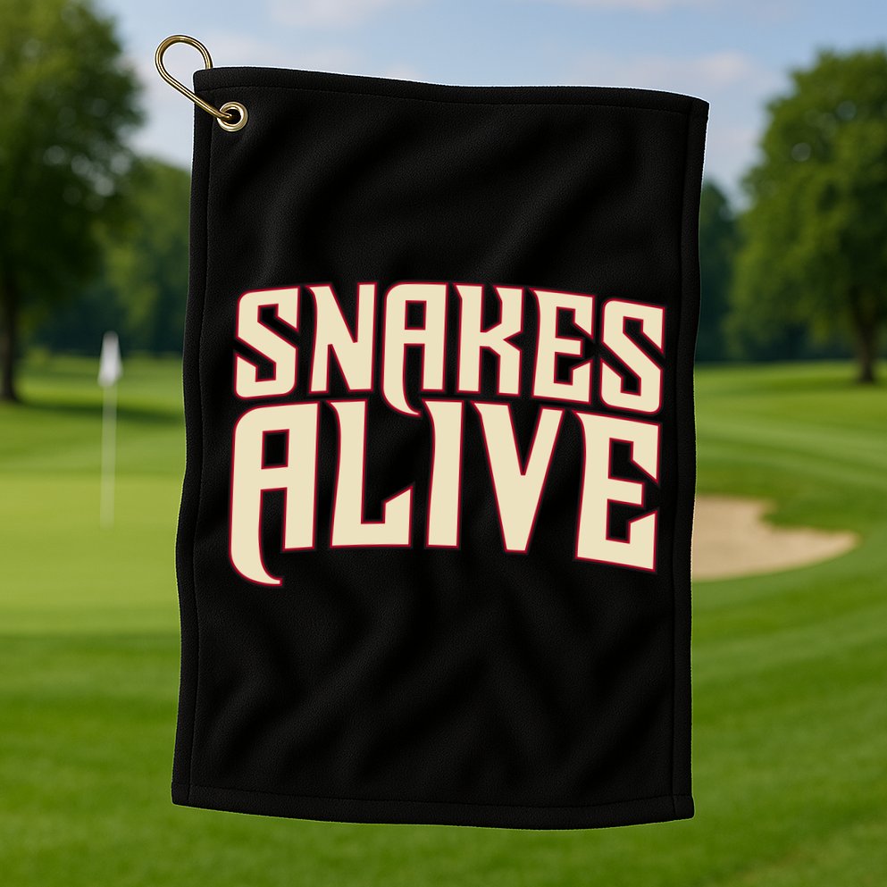 Snakes Alive Golf Towel