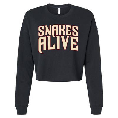 Snakes Alive Cropped Pullover Crew