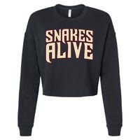 Snakes Alive Cropped Pullover Crew