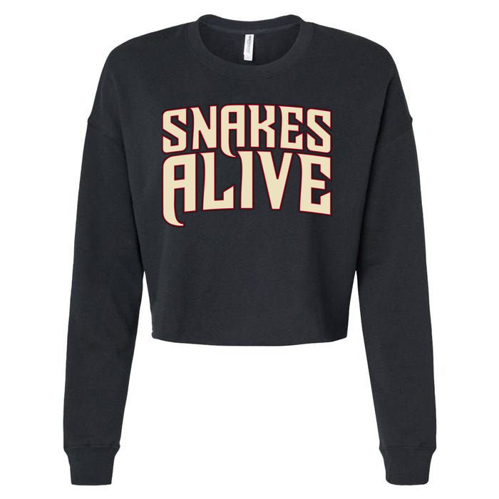 Snakes Alive Cropped Pullover Crew
