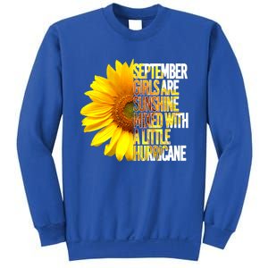 September Are Sunshine Mixed Hurricane Sunflower Funny Gift Sweatshirt