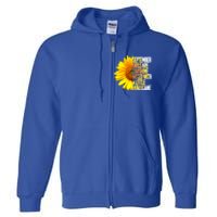 September Are Sunshine Mixed Hurricane Sunflower Funny Gift Full Zip Hoodie