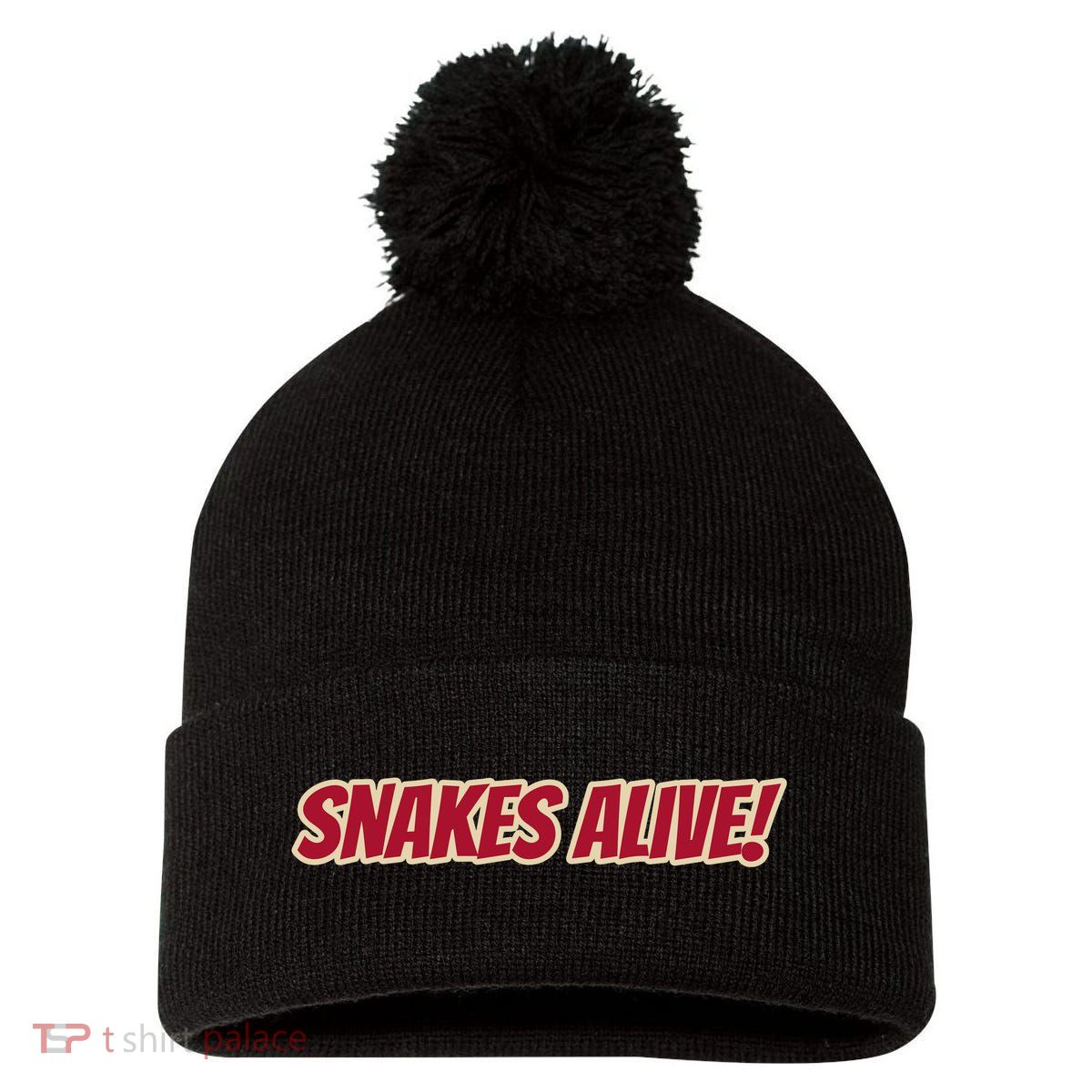 Snakes Alive Pom Pom 12in Knit Beanie