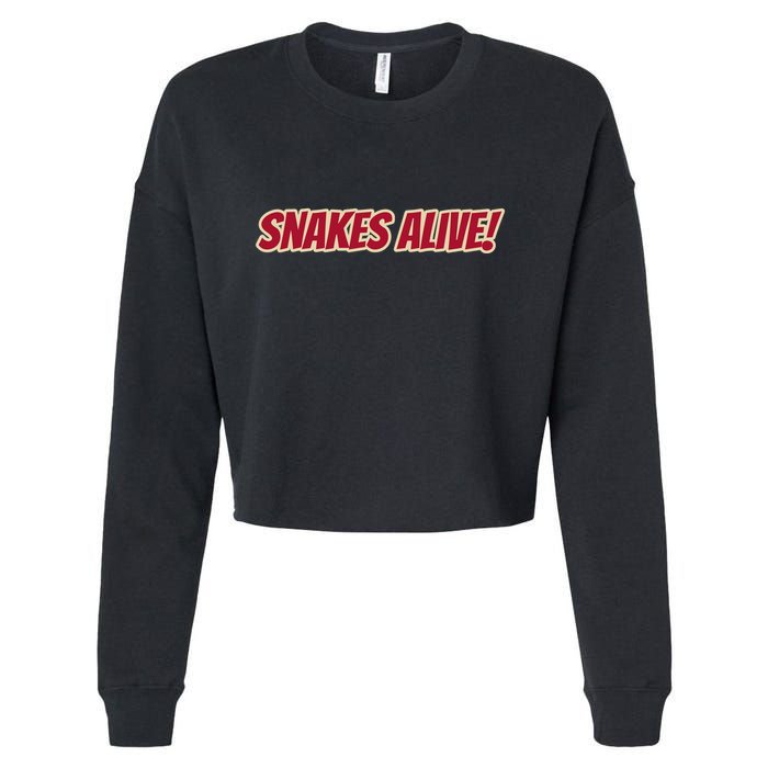 Snakes Alive Cropped Pullover Crew